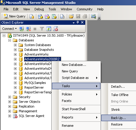 SQL Backup - SQL Server Backup Database Tool in SQL Server Management Studio