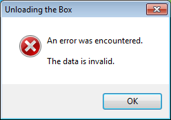 SQL Server 2012 installation error: The data is invalid.