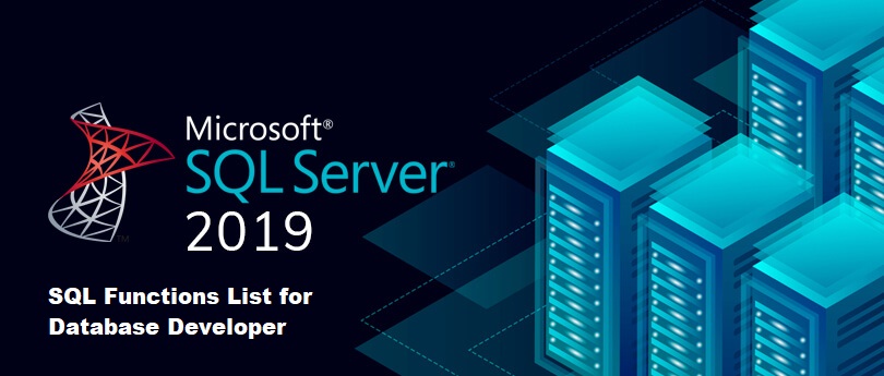 List Of Transact SQL Functions On SQL Server 2019