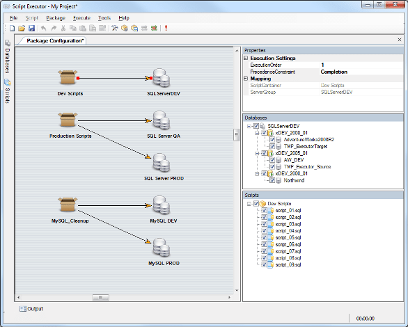 Script Executor SQL Server tool by xSQL Software - execute sql scripts against multiple databases