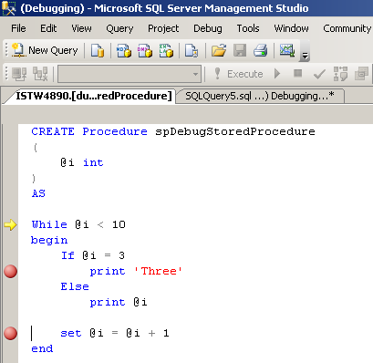 debug-stored-procedure-in-sql-server-2008