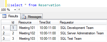 prevent duplicate rows in SQL database table