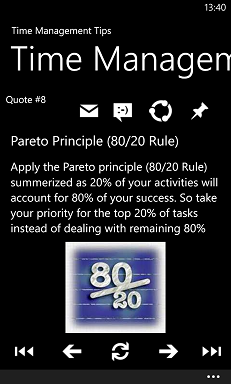 Time Management Tips App for Windows Phone 8