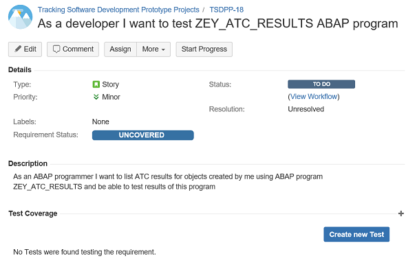 create requirement using Xray test management tool in JIRA