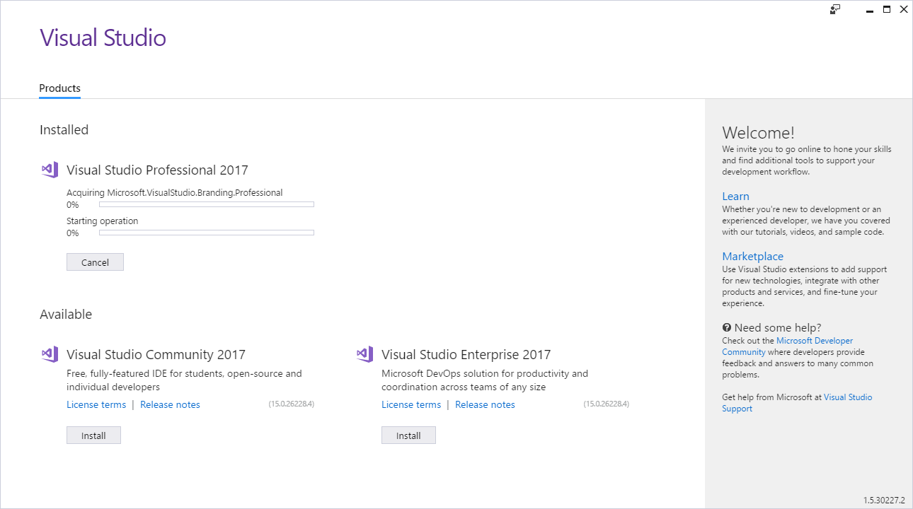 visual studio 2017 professional