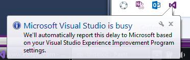 based on Visual Studio Experience Program settings