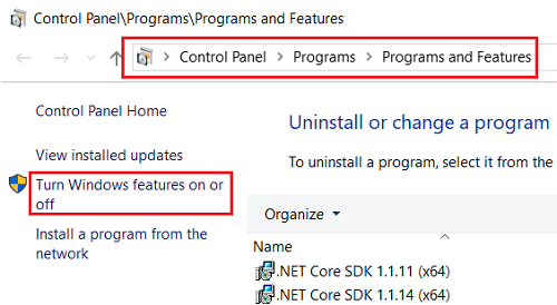 enable Hyper-V Windows feature
