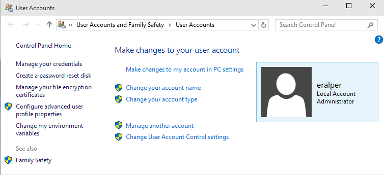 Change User Account Picture on Windows 10