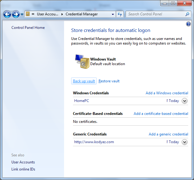 back-up-vault-using-windows-7-credential-manager