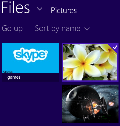 Choose picture for Windows 8 picture password
