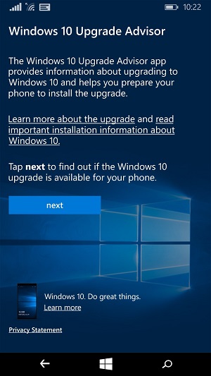 check if Windows 10 upgrade is available