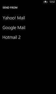 EmailComposeTask email compose task Windows Phone Launcher