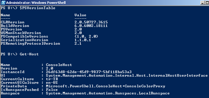 how to check installed PowerShell version
