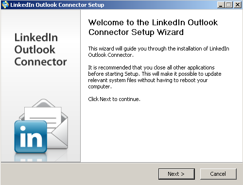 Microsoft Outlook Social Connector for LinkedIn