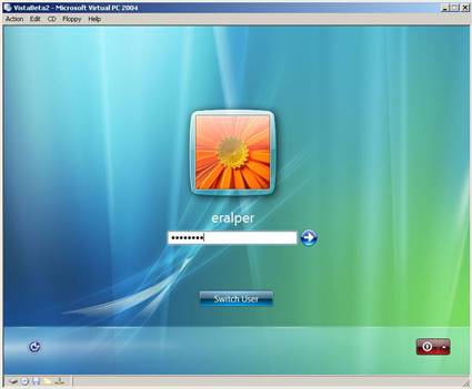 Microsoft Windows Vista Login Screen