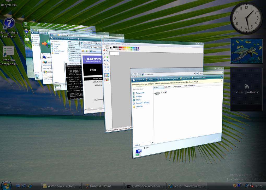 Windows Vista Ultimate Edition RC1 Screenshots