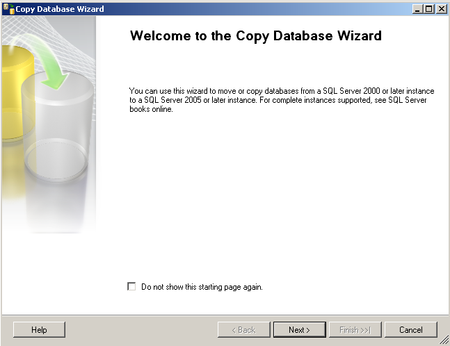 SQL Server Copy Database Wizard