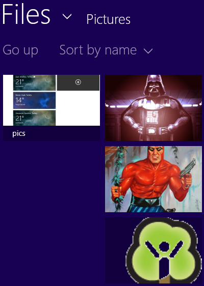 Windows 8 user profile picture and tiles