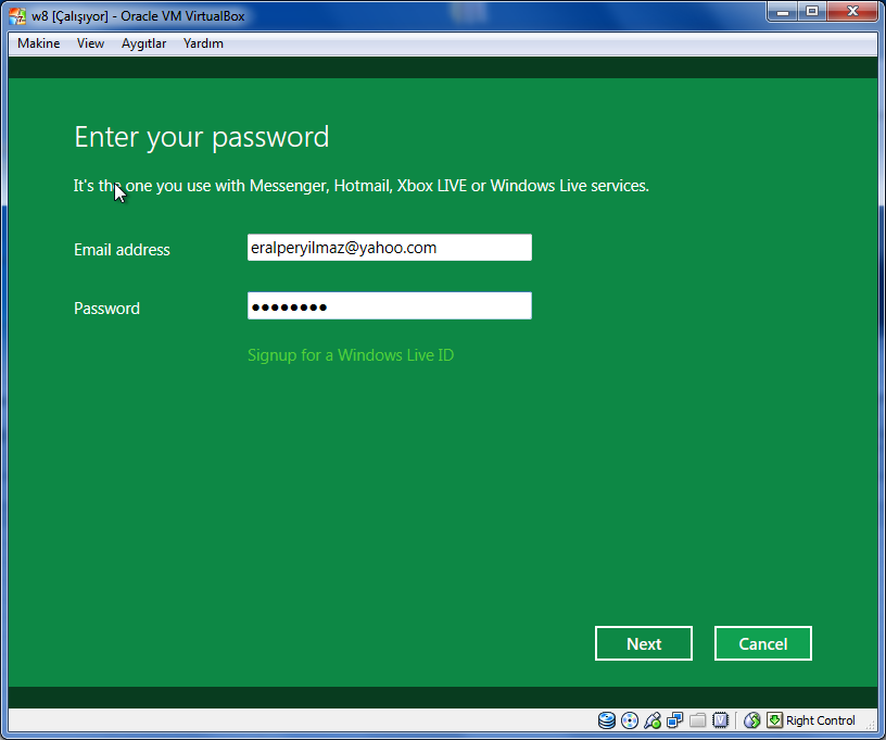 Windows Live ID logon