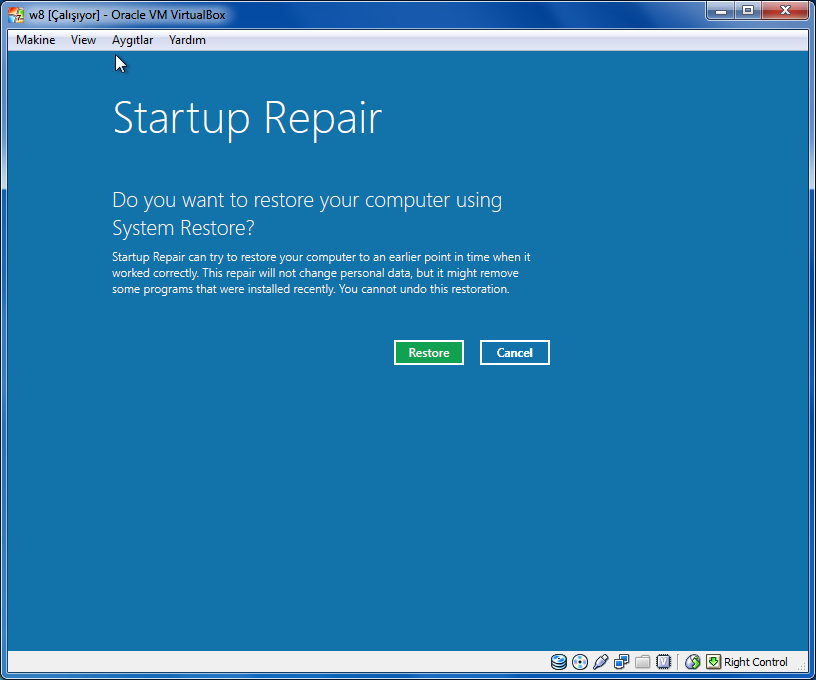 windows startup repair time
